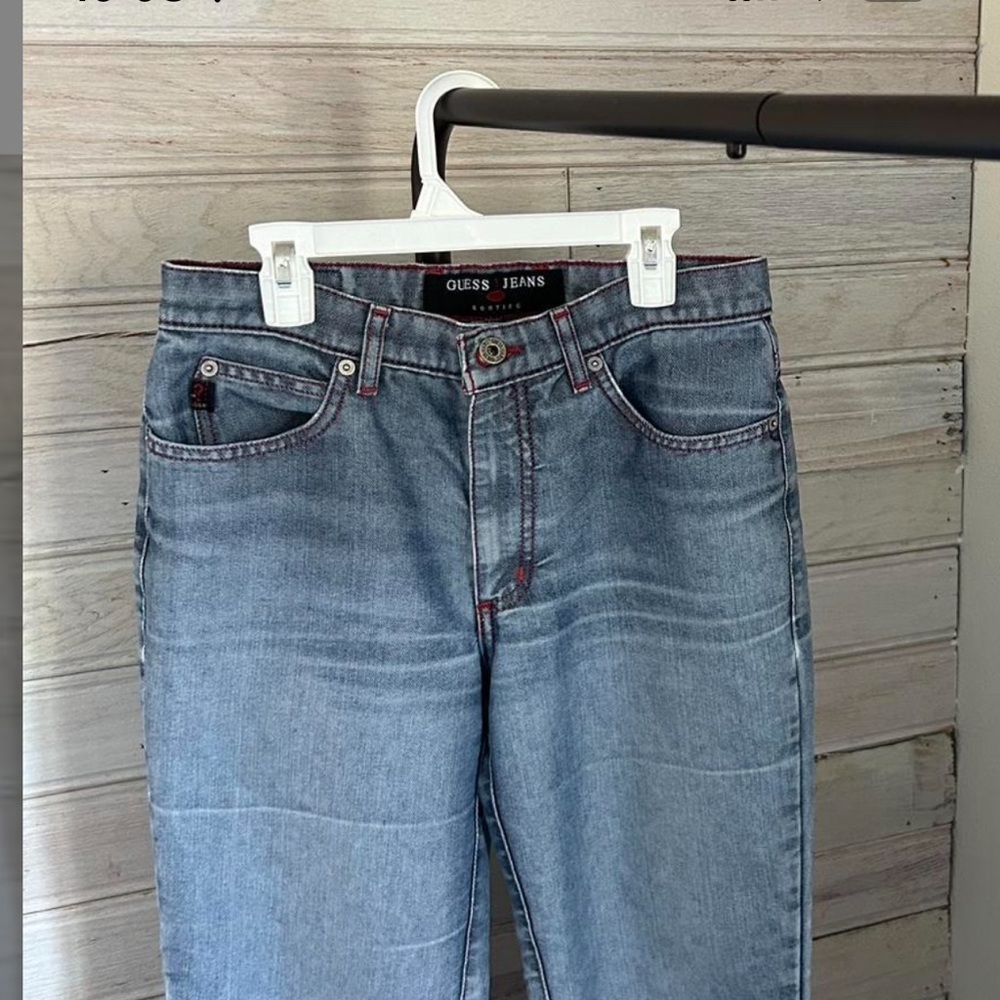 Guess Denim Jeans with Red Accents